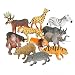 Toy Spout 12 Realistic Animal Toy Figures Educational Toys, Zoo Animals, Preschool Toys –Wild Vinyl Plastic Learning Party Favors for Boys Girls Kids Toddlers Forest Small Farm Animals Toys