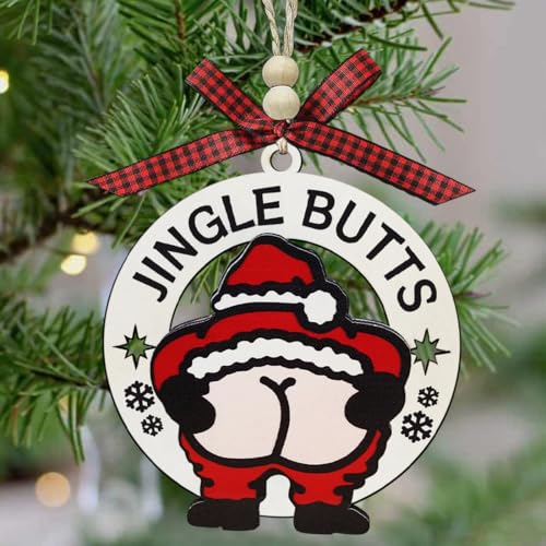 Funny Ornaments for Adults, Ugly Christmas Ornaments, Silly Santa Ornament - image 6