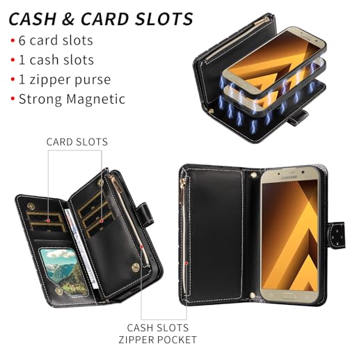 Coque Samsung Galaxy A5 2017 Asuwish Noir antichoc de protection rigide