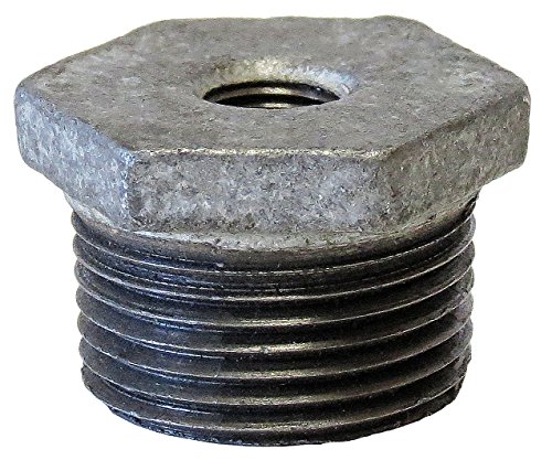 Hex Bushing,Galv Steel,2In. x 1In.