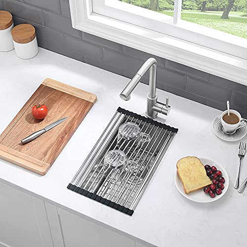10 Inch Bar Sink Undermount-VASOYO 10x18 Small Kitchen Sink Undermount Wet Bar Sinks 16 Gauge Stainless Steel Single Bowl Small Rv Sinks Outdoor Basin with Bottom Grid by VASOYO - Image 5