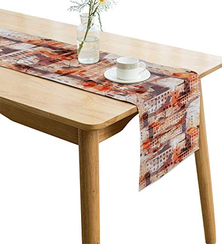 Image of Jute Table Runner Heat Resistant Dining Table Runner for 8 Seater 12 Inches x 94 Inches AATR0014