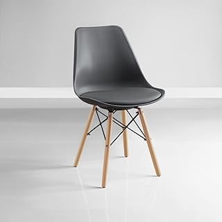 Enosilla Cushioned Armless Chair with Metal Frame and Wooden Legs Suitable for Home, Kitchen, Garden, Living Room, Office,... Price In India
