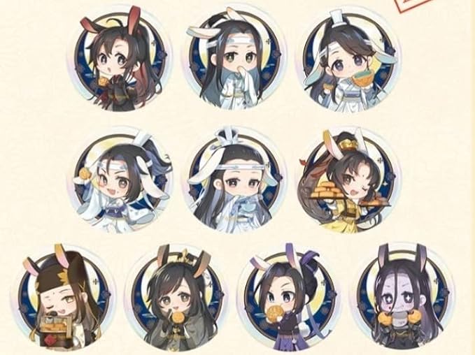 日本未発売】 魔道祖師 陳情令 中秋 花好月圓 缶バッジ 藍思追