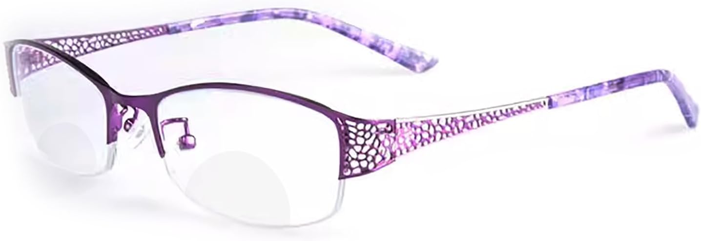 laureles Fashion Photochromic Bifocal Reading Glasses Women's Sun Glasses Transition Metal Frame Red Readers Female - Image 4