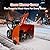 Snow Blower Cover, Waterproof Heavy Duty 420D Snowblower Cover, Windproof, Sunproof with Air Vent, Fit Single-Stage and Two Stage Snow Blower, 54.7" L x 30.7" W x 56.3" H