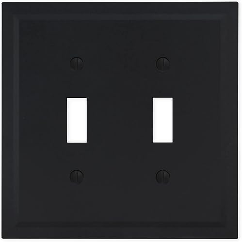 Miniatura 45 de Questech Cubiertas de tomacorrientes, placas de pared dúplex individuales, placas de interruptor de 1 banda, tamaño estándar, cubiertas de toma