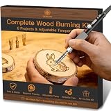 ZEROMX Wood Burning Kit - All-in-One Wood Burning Tool Pen Adjustable Temperature Wood Burner Kit Crafts Gifts for Adults & Teens, Woodburning Kits for Beginner Pyrography