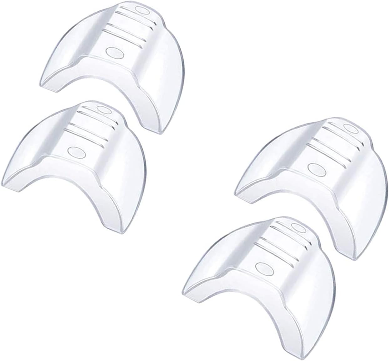 2Pair Side Shields for Eyeglasses Glasses Side Shields Slip Eyeglass Wing Flexible Side Shields Fits Small to Medium Flexible Clear Universal