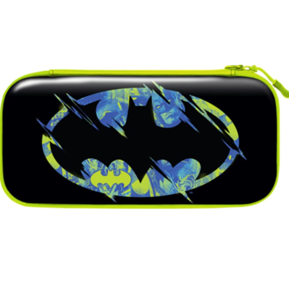 Lazerbuilt - Housse de Transport Rigide pour Nintendo Switch Batman Bleu, Batman Bleu, Gaming