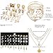 73 Pcs Gold Plated Jewelry Set For Women With Gold Necklace,Bracelet And Anklet,Stud Hoop Earrings Set Costume Jewelry Friendship Gifts (GOLD COLOR-ZD)