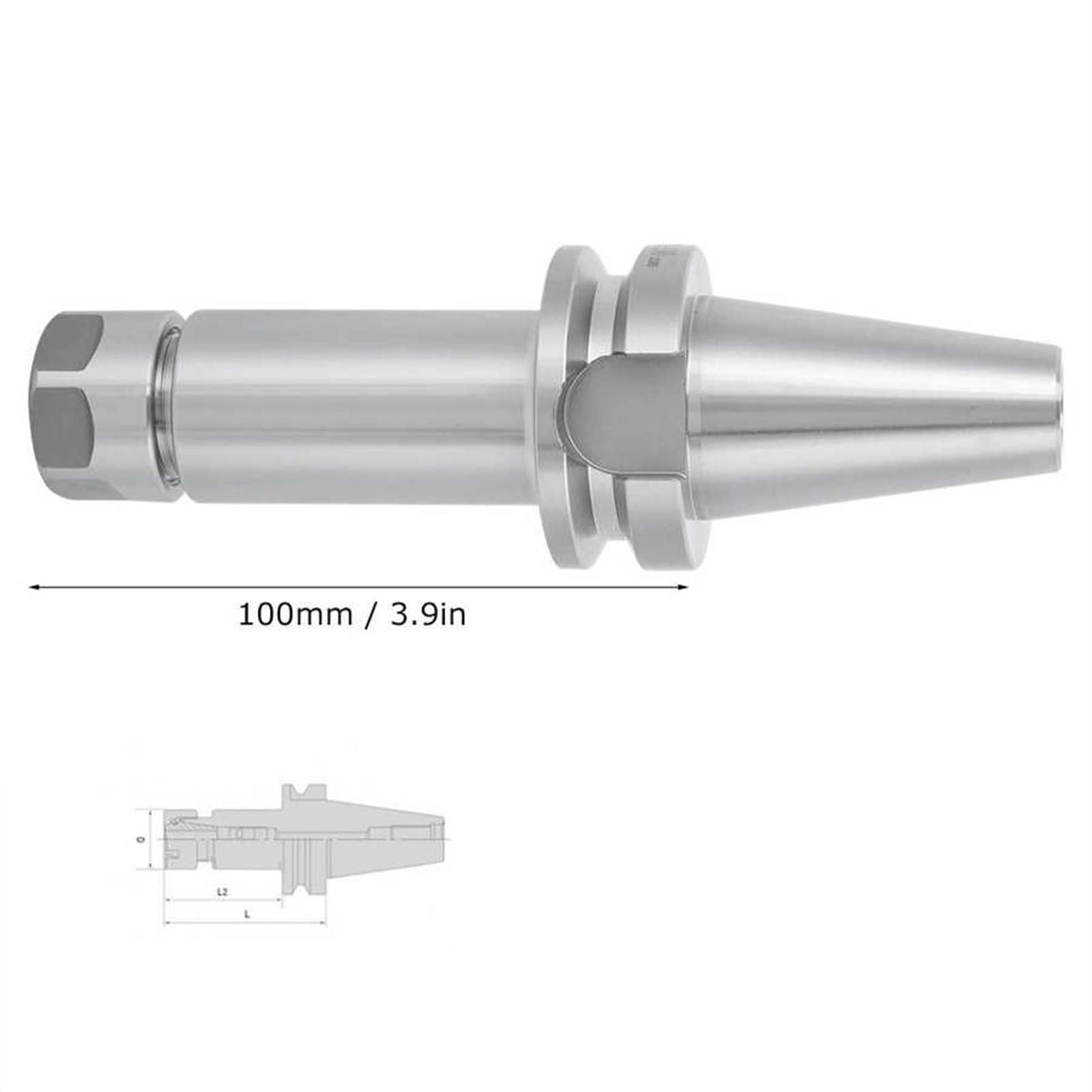 Uchwyt tokarski, CNC. Collet narzędzi Chuck Frezarki Tokarka High Dokładność 40CR BT30 ER16 100. Uchwyt wrzeciona