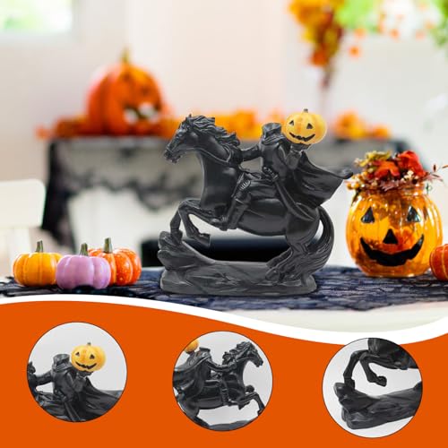 Estatua Jinetes sin Cabeza Halloween en Resina Vintage miniatura 2