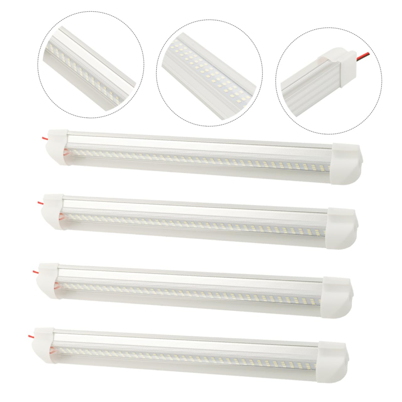 SUPVOX Barra de Luz de Lectura LED de 72 Led, 4 Piezas, white
