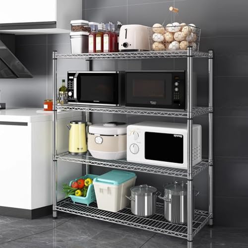 Étagère en fil d'acier réglable et modulable en inox pour un stockage robuste - 8