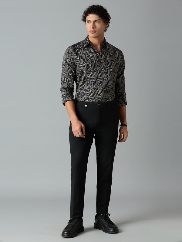 Image of MARK & ALBERT Men's Slim Fit Cotton Formal Shirt