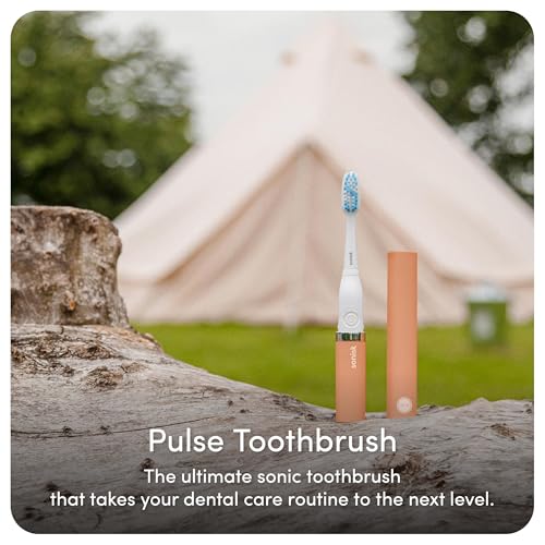 Sonisk Gifting Bundle | Pulse Electric Toothbrush, 4 Replacement Heads, All-in-One Toothpaste | Sonic Technology, Plaque Removal, Fresh Breath | Dentist Recommended (Peachy Peach) - Image 5