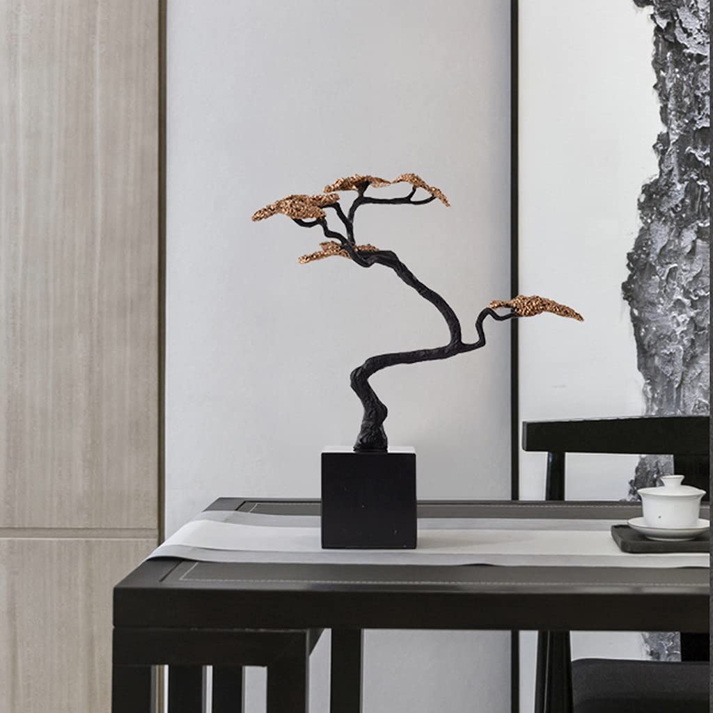Sztuczne bonsai metalowe sztuczne drzewo symulowane mile widziane ozdoby sosnowe marmurowa podstawa metalowy blat ręcznie spawany biuro dom salon dekoracje do biura domowego
