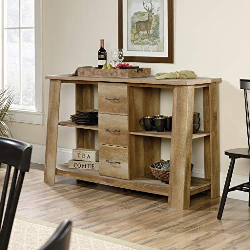 Sauder Boone Mountain Credenza, For Tv's Up To 60", Craftsman Oak Finish #TOP3