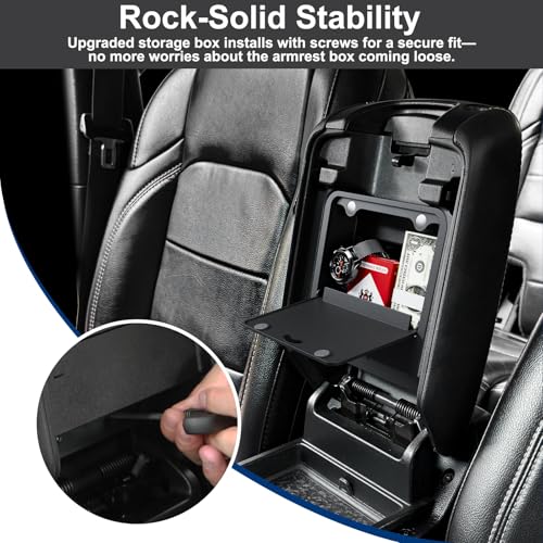 DIAMOOKY Front Under Seat Storage Organizer for Jeep Wrangler JL JLU 2018-2026 & Gladiator JT 2020 2021 2022 2023 2024 2025 2026 Accessories Hidden Center Console Organizer, 2PCS (Not for Power Seat) by DIAMOOKY - Image 5