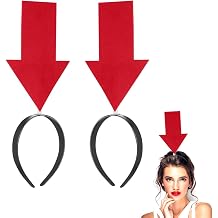 IMIKEYA 2Pcs Arrow Headbands Red Funny Party Hairband