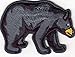 BLACK BEAR Iron On Patch Wild Animals Zoo Forest