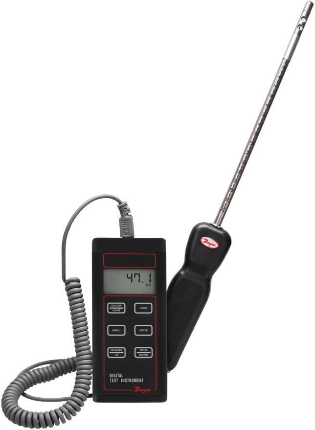 Dwyer® Thermo-Anemometer Test Instrument, 471B-1, Measures Air Velocity and Temperature