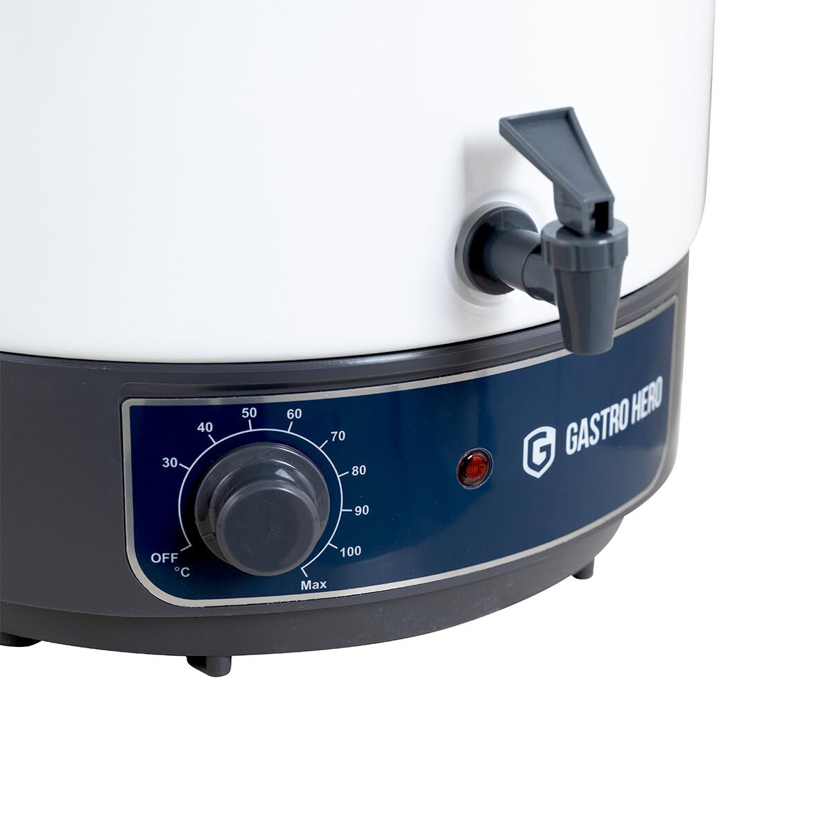 GastroHero Glühweinkocher 23L Einkochautomat elektrisch mit Auslaufhahn Thermostat 30-110°C 1800W