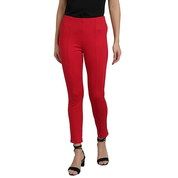 Buy Chic n Dash Women Red Lycra Blend 