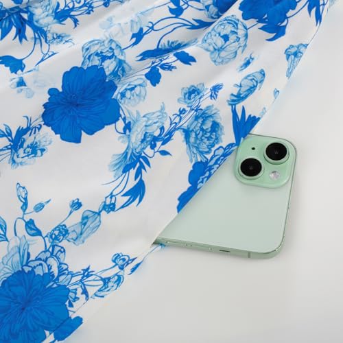 GRACE KARIN Womens Summer Maxi Floral Beach Dresses 2026 Blue Flowers M by GRACE KARIN - Used condition - Image 2