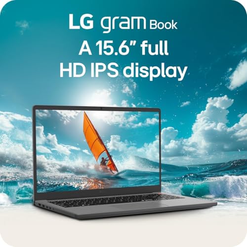 Image of LG gram Book 15 Thin Lightweight Laptop Computer, 16GB RAM, 512GB SSD, AI Copilot in Windows 11 Pro, Intel i5-1334U(10 Cores up to 4.6 GHz), FHD IPS Display, with 5 ave 6 in 1 kit