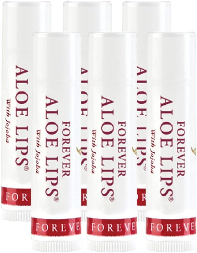 Aloe Lips with Jojoba, Chapstick, Lip Balm, Very Healing. Contains 6 0.15 oz (Pack of 6)