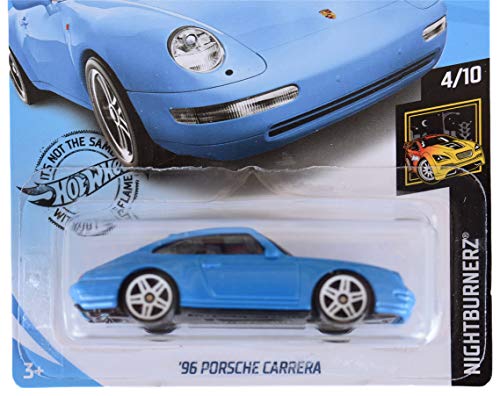 Hot Wheels Nightburnerz 96 Porsche Carrera azul miniatura 2