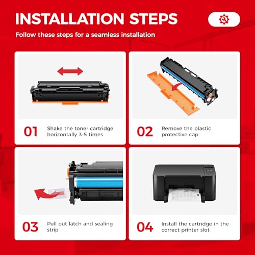 Image of 206X Black Toner Cartridge 2-Pack High Yield Replacement for HP 206X W2110X 206A W2110A Toner Compatible with Color LaserJet Pro MFP M283cdw M283fdn M283fdw M282nw M255dw M255nw Printer Ink All-in-One