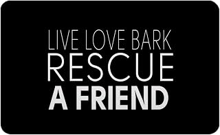 Makoroni - LIVE LOVE BARK RESCUE A FRIEND Refrigerator Wall Magnet 2.75x3.5 inc Des#40