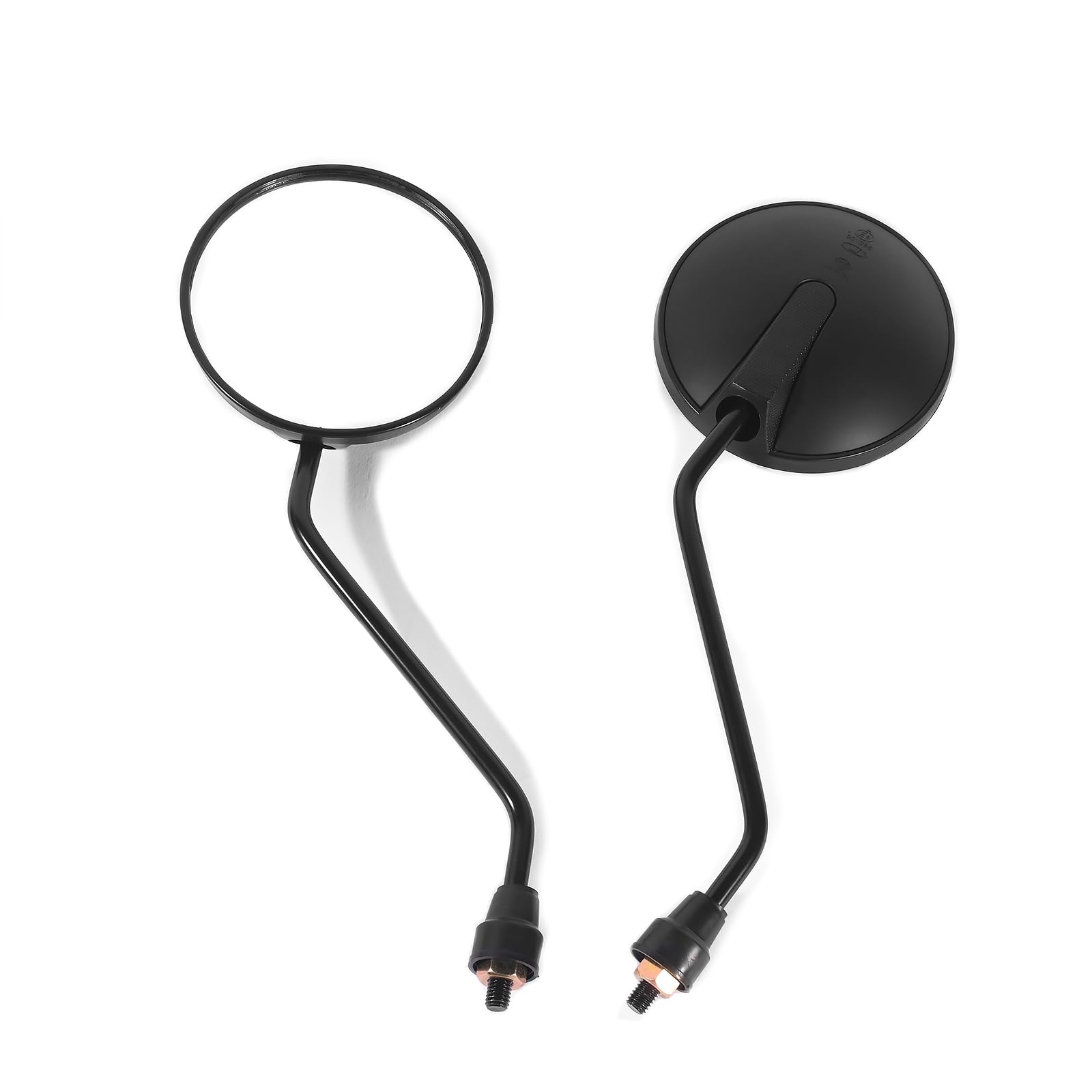8mm Bolt GY6 Scooter Round Rearview Mirrors Fit for TaoTao Znen Lance Peace JCL Roketa Jonway Bashan 50cc 70cc 110cc 125cc 150cc ATM50 CY50A Chinese Moped
