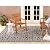Nicole Miller New York Patio Country Danica Transitional Geometric Indoor/Outdoor Area Rug, Black/Grey, 5'2"x7'2"