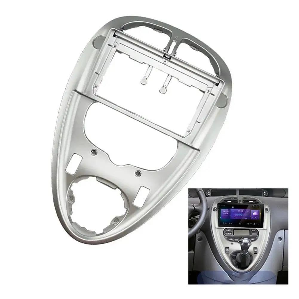 Panel Salpicadero Fascia Radio De Coche 9 Pulgadas Panel Video Reproductor Audio Marco Kit Montaje Tablero Cableado para Xsara para Picasso 1999 2000 2010(Set B)