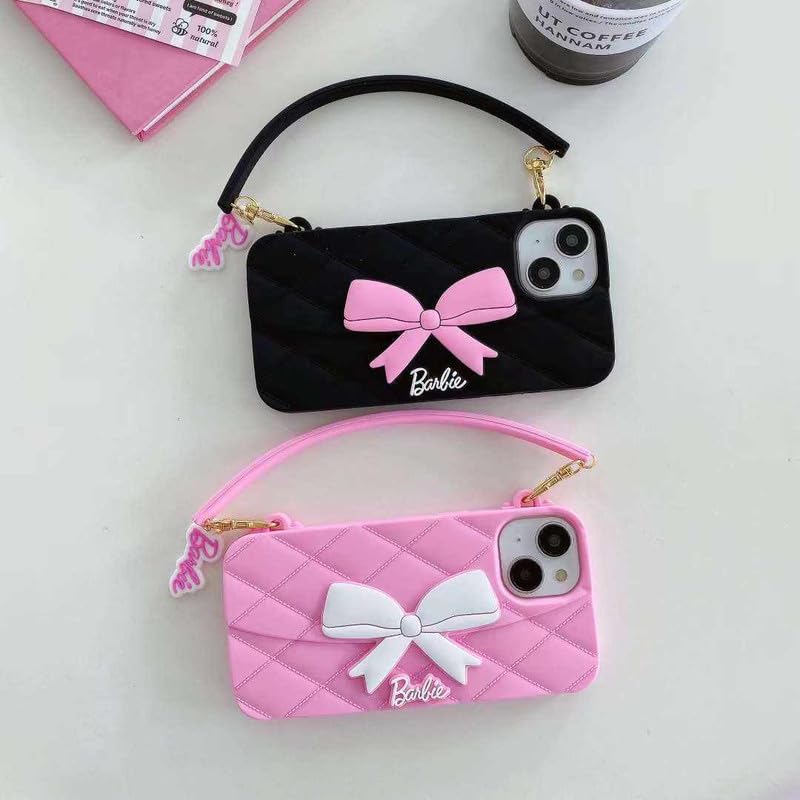 Image of COVERLY Luxury Vibe Cute Sling Bag Doll Chic Phone Case for iPhone 12 Pro Hand Bag Purse Case with Strap,Wallet Phone Chain Cover | Fashion iPhone 12 Pro Case | Stylish iPhone 12 Pro Case for Girls