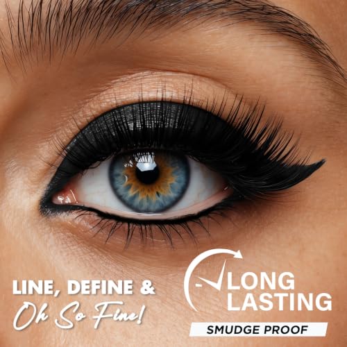 Image of JAQULINE USA ProStroke Intense Gel Kajal | Highly Pigmented | Waterproof | Smudgeproof | Matte Finish | Long Lasting | Quick Drying | Precise Application - Black,1.2g