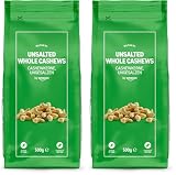 by Amazon Anacardos Enteros Sin Sal - 500g (Paquete de 2)