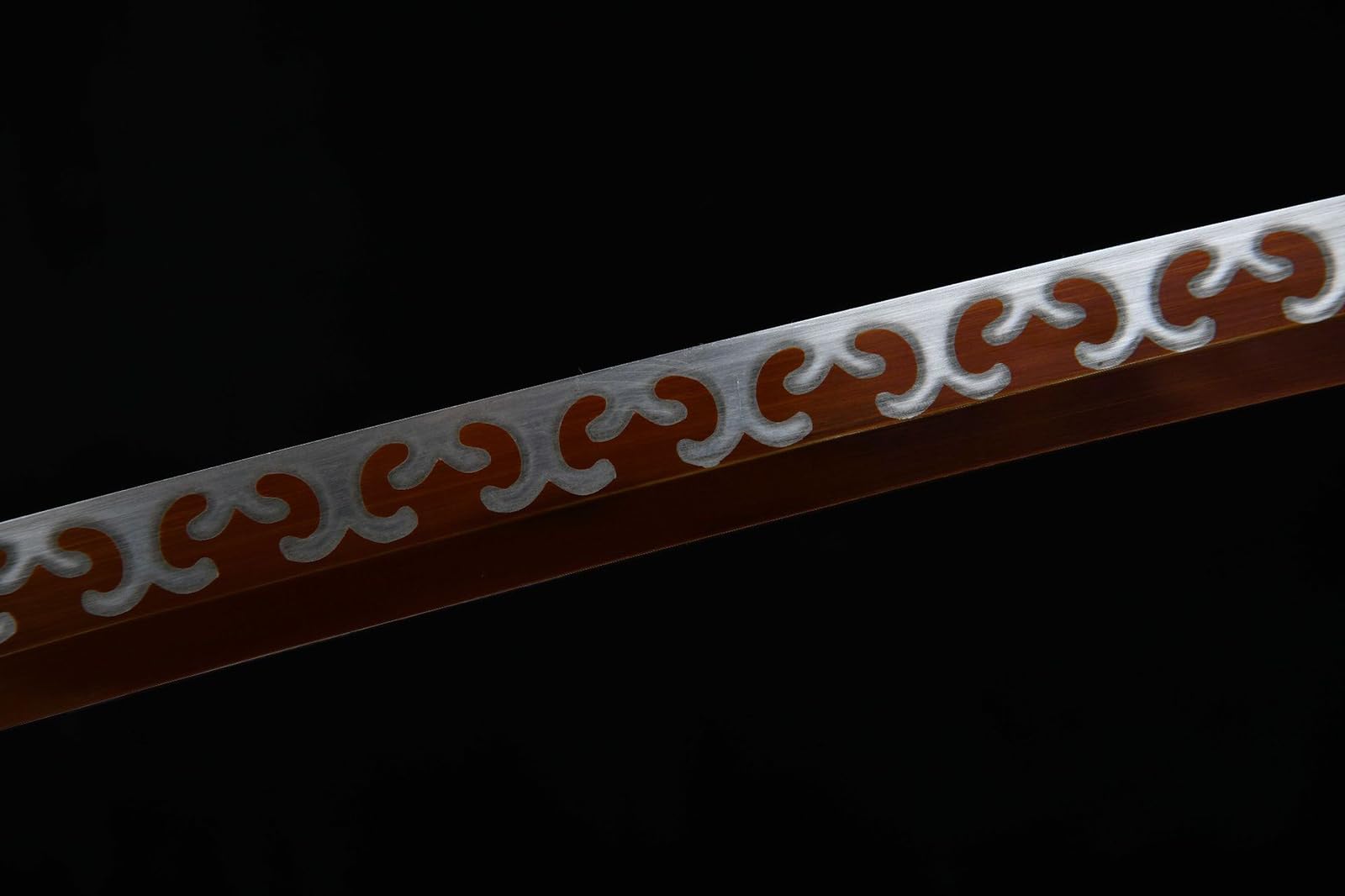 103cm Handarbeit Echtes Katana,1060 Stahl Japanisches Samurai-Schwert mit Scheide,Metallschwert für Cosplay,Training Sammeln & als Geschenk