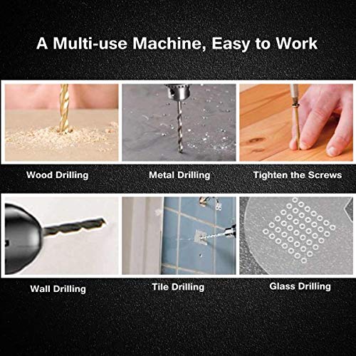 QHYXT 48-V-Akku-Bohrmaschine 18+1 Drehmomentanpassungs-Schraubendreher Bohrschrauber 2 Li-Ion-Akku-Toolkit… – Bild 6