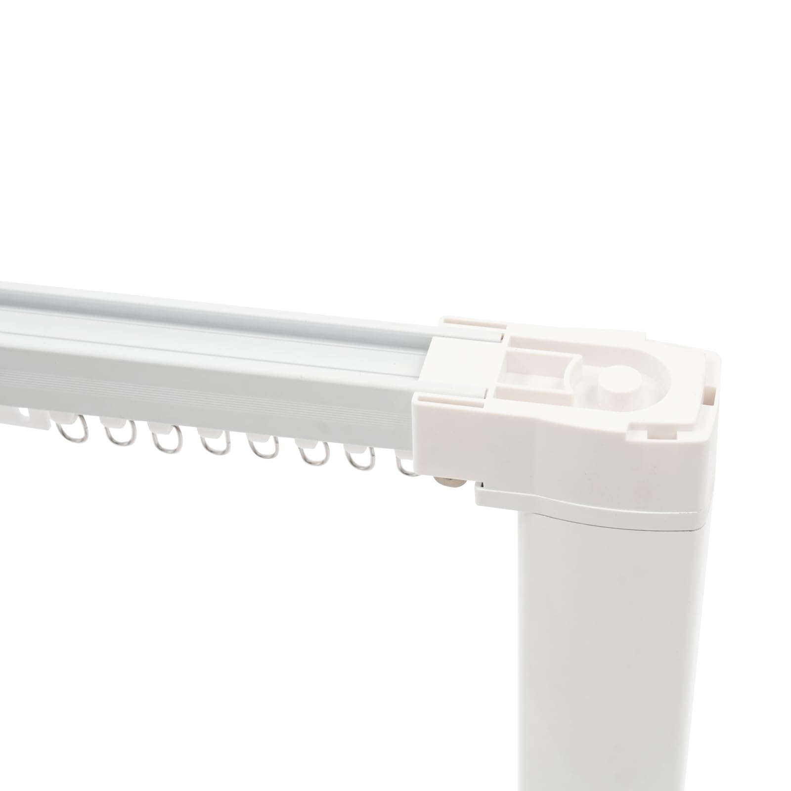 Binario Motorizzato per Tende con telecomando(entro 30m) e app,Tende Motorizzate fino a 40kg,sistema di binari per tende<38dB,120-220cm Binario Estensibile Motorizzato per Tende senza batteria