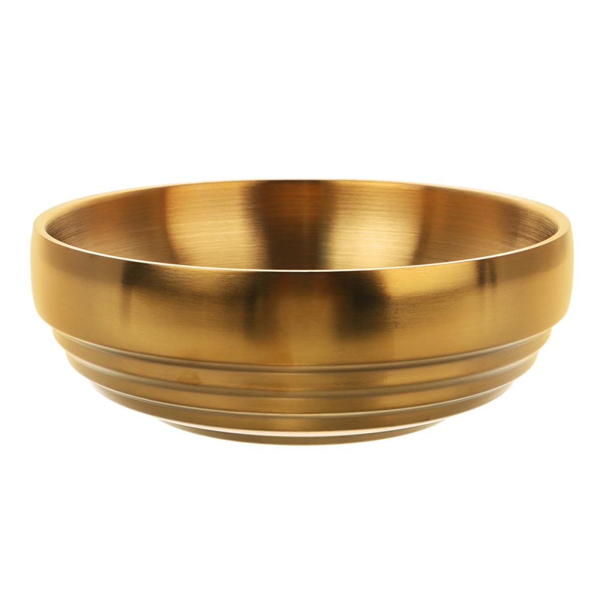 Bol décoratif doré robuste en acier anti-rayures pour bijoux