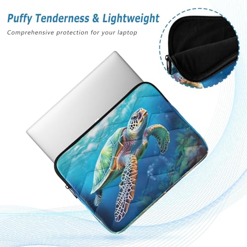 Funda para computadora portátil de tortuga marina 13-14 pulgadas miniatura 5