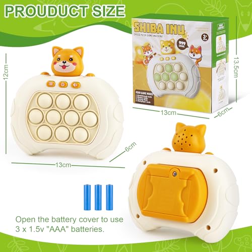 Quick Push Bubble Game,MXTIMWAN Pop it Elektronisches Spiel,Quick Push Spielzeug,Light Up Pop Game Fidget Toys,Pop It Elektrisch,Bubble Pop Game Quick Push,Memory Push Game(Batterie Nicht Enthal)