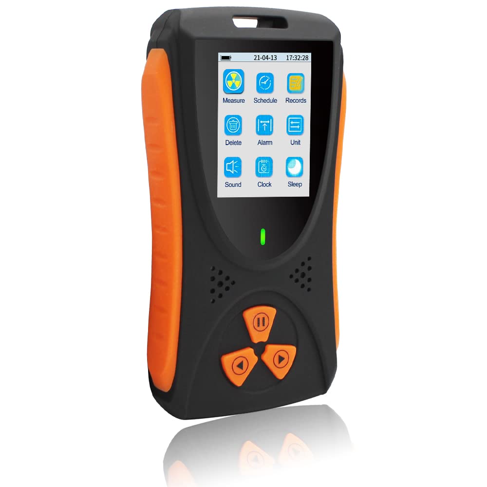 Doeatoow Geiger Counter Radiation Detector, Nuclear Radiation Detector Dosimeter, Portable Handheld 