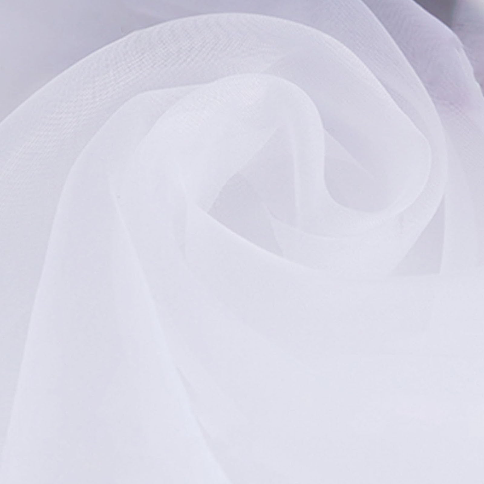 Sbshiouu Each Soft Organza Fabric 4.3 X 4.3 Yards Organza Sheer Fabric