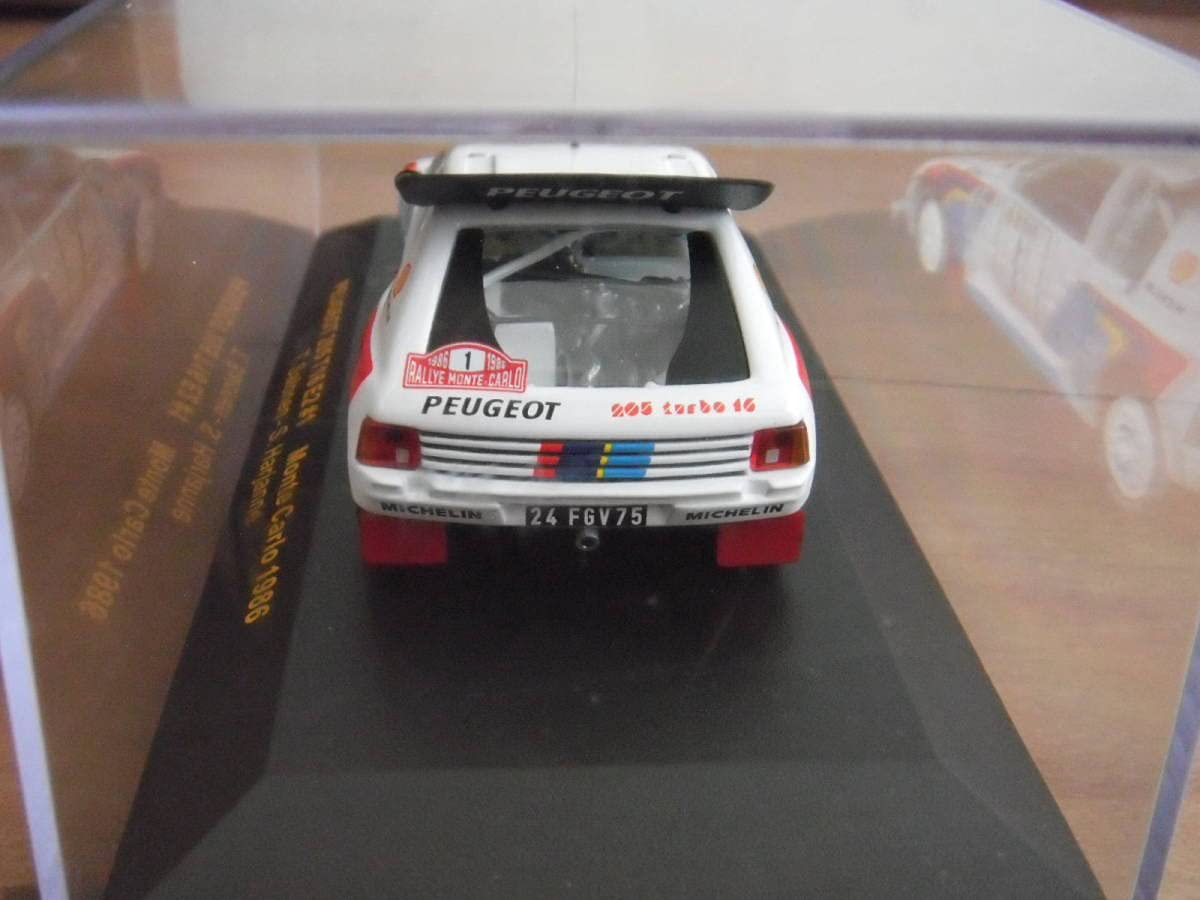 Amazon | イクソ プジョー 205 ミニカー 1/43 1986 NO.1#1 IXO PEUGEOT